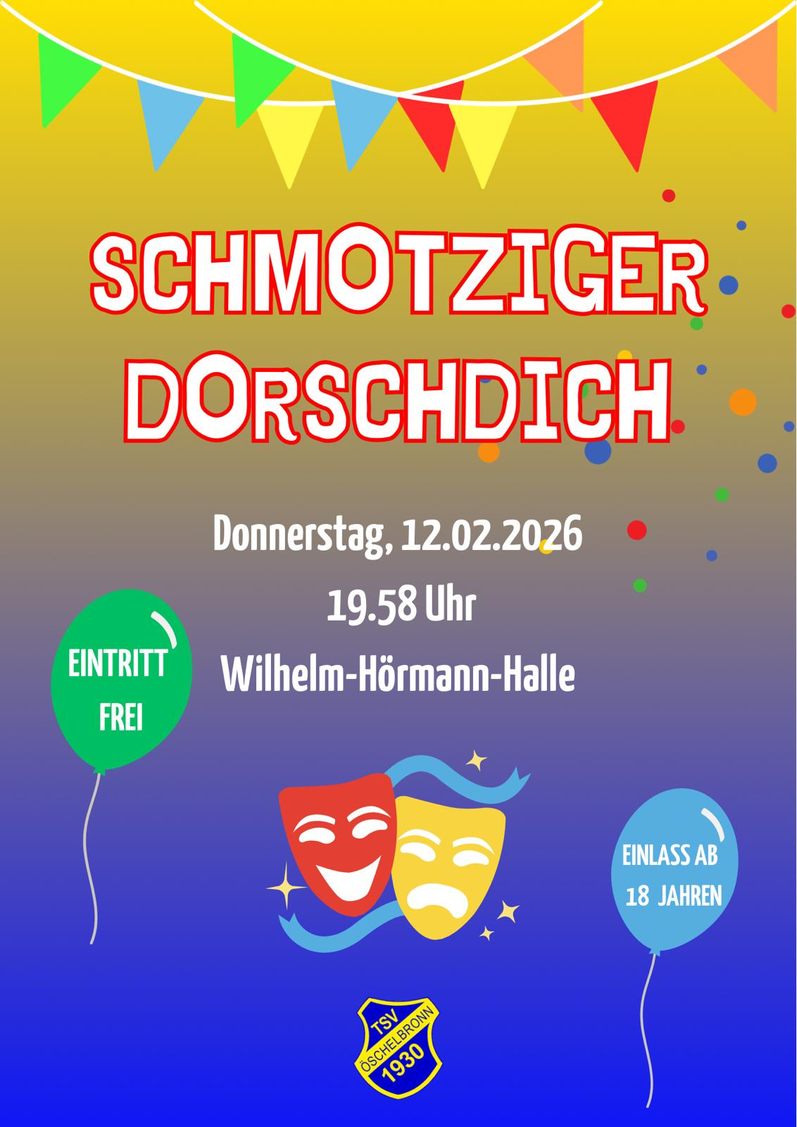 Schmotziger Dorschdich & Kinderfasnet
